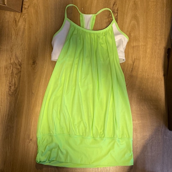 Lime green Lululemon tank. - Picture 2 of 4